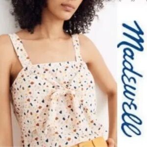 Madewell Cami Women's CreamTop with Confetti pattern size 00